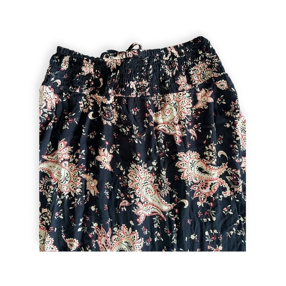 Rachel Zoe maxi skirt floral slit front medium stretch drawstring waist - Picture 3 of 9